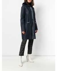 Manzoni 24 Fur Hood Zipped Coat