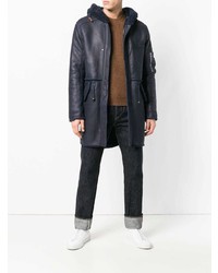 Mr & Mrs Italy Shearling Lined Leather Coat
