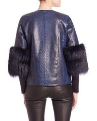 The Fur Salon Python Fox Fur Jacket