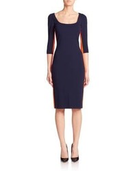 Versace Collection Contrast Jersey Sheath