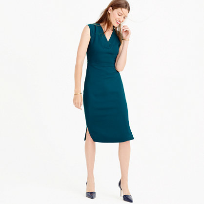 J.Crew Drapey V Neck Sheath Dress, $148 | J.Crew | Lookastic