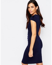 Jessica Wright Aliz Pencil Dress With Ruched Front