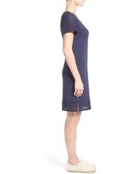 Tommy Bahama Tambour Eyelet Sleeve Shift Dress