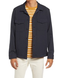 Nn07 Bernard Slim Fit Stretch Solid Shirt Jacket