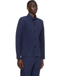 Homme Plissé Issey Miyake Blue Tailored Pleats 1 Jacket