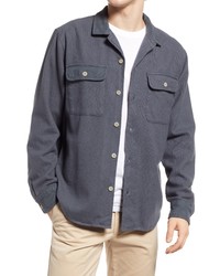 Madewell Brushed Twill Easy Shirt Jacket In Heirloom Blue At Nordstrom