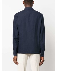 Corneliani Cotton Long Sleeve Overshirt