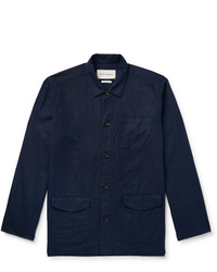 Oliver Spencer Linton Linen And Cotton Blend Shirt Jacket