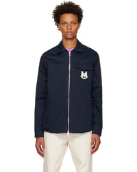 Moncler Navy Camicia Jacket