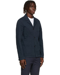 Ps By Paul Smith Navy Convertible Collar Jacket