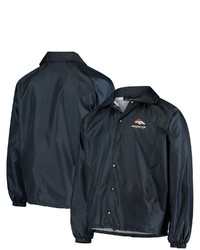 Dunbrooke Navy Denver Broncos Coaches Classic Raglan Full Snap Windbreaker Jacket