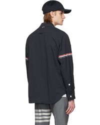 Thom Browne Navy Stripe Armband Jacket