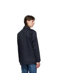 Barbour Navy Waterproof Bedale Jacket