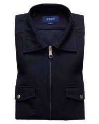 Eton Soft Fit Solid Shirt Jacket