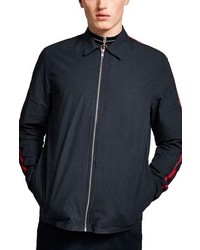 Topman Stripe Sleeve Shirt Jacket