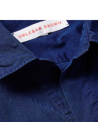 Orlebar Brown Ridley Ii Open Collar Cotton Shirt
