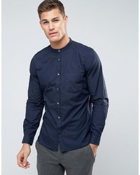 French Connection Slim Fit Grandad Shirt With Pocket