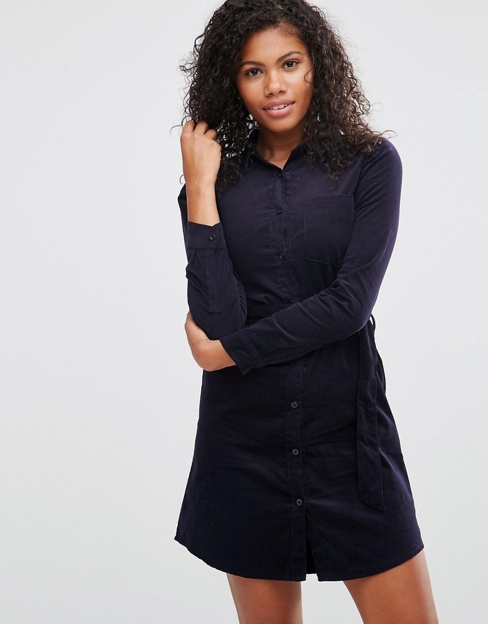 asos black shirt dress