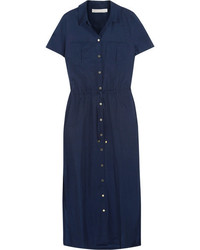 Heidi Klein Hamptons Voile Shirt Dress Midnight Blue