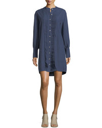 MiH Jeans Mih Sunbeam Button Front Pleated Shirtdress