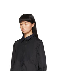 Sacai Navy And Black Shirt Dress