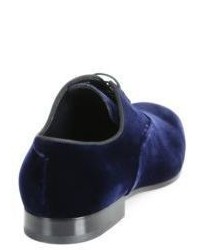 Giorgio Armani Velvet Lace Up Shoes