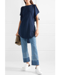 JW Anderson Draped Cotton Jersey Top