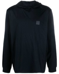 C.P. Company Logo Patch Cotton Hooded T Shirt