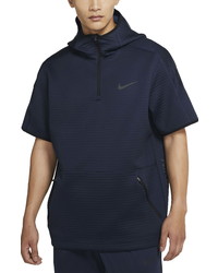 Nike Pro Hooded Half Zip Spacer Knit Shirt