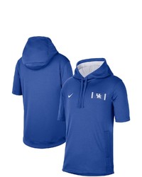 Nike Royalwhite Kentucky Wildcats Showout Short Sleeve Pullover Hoodie