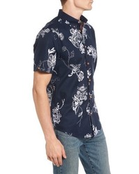 Ben Sherman British Hawaiian Modern Fit Short Sleeve Shirt