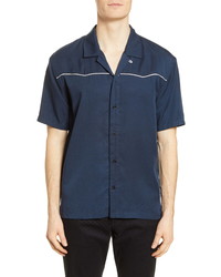 BLDWN Connor Slim Fit Short Sleeve Button Up Camp Shirt