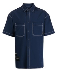 Izzue Contrast Stitching Short Sleeve Shirt