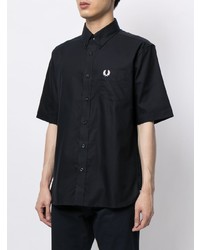 Fred Perry Embroidered Logo Short Sleeved Shirt