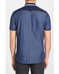Fred Perry Extra Trim Fit Short Sleeve Tipped Sport Shirt