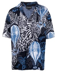 Emporio Armani Intarsia Knit Pattern Shirt