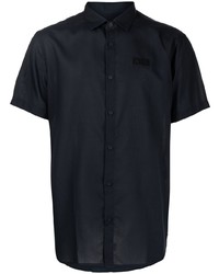 Armani Exchange Logo Print Buttoned Shirt