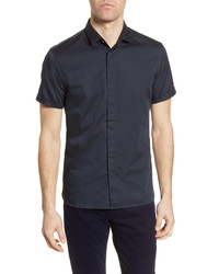 John Varvatos Star USA Loren Slim Fit Short Sleeve Button Up Shirt