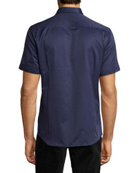 Bogosse Mini D Robin 02 Short Sleeve Shirt Navy