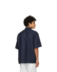 Marni Navy Bowling Short Sleeve Shirt