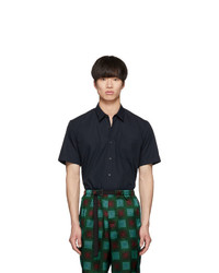 Dries Van Noten Navy Citny Shirt