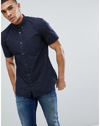 French Connection Navy Dot Shirt