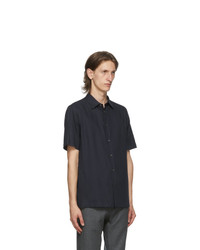 Paul Smith Navy Organic Cotton Short Sleeve Shirt