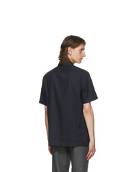 Paul Smith Navy Organic Cotton Short Sleeve Shirt
