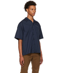 Marni Navy Poplin Shirt