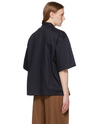 King & Tuckfield Navy Wrap Short Sleeve Shirt
