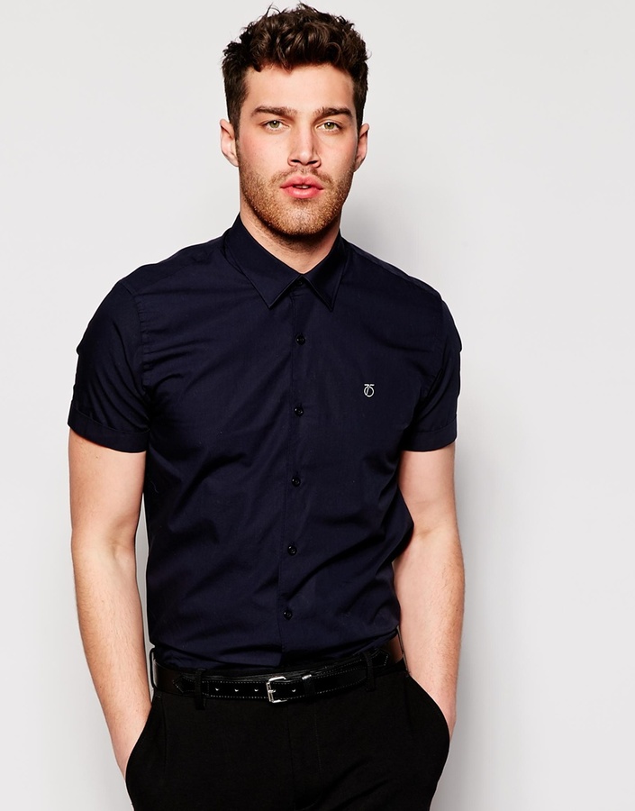 Peter Werth Formal Short Sleeve Shirt In Slim Fit | Where to buy & how ...