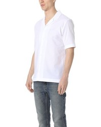 Sunspel Revere Collar Short Sleeve Camp Shirt