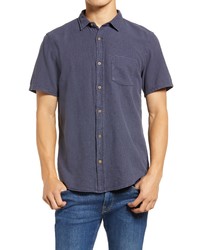 Marine Layer Selvage Pocket Short Sleeve Button Up Shirt
