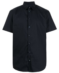 Giorgio Armani Short Sleeve Cotton Blend Shirt